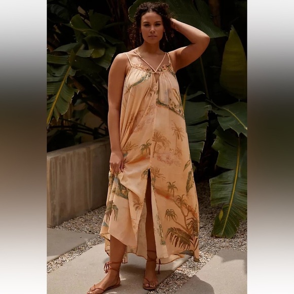 Tahnee Kelland for Anthropologie Strappy Midi Dress SIZE XS - Picture 2 of 11